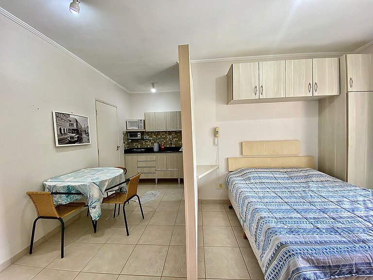 Aconchegante Studio Frente ao Mar – Praia do Tombo, Guarujá