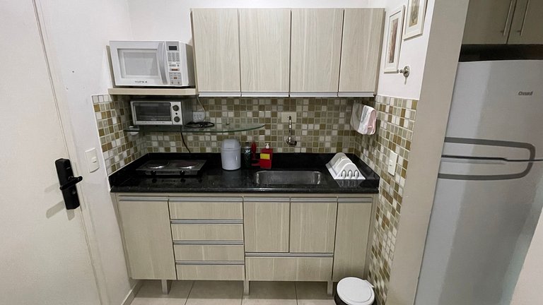 Aconchegante Studio Frente ao Mar – Praia do Tombo, Guarujá
