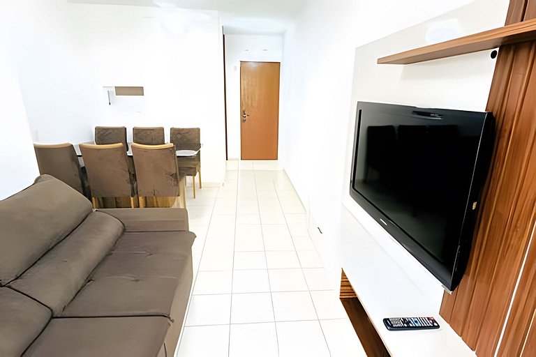 Apê completo, próximo da praia, Wi-fi e Ar-Cond.
