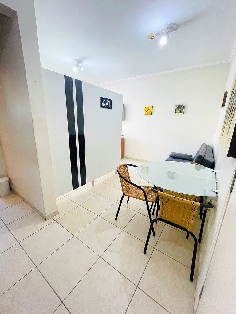 Aconchegante Studio Frente ao Mar – Praia do Tombo, Guarujá