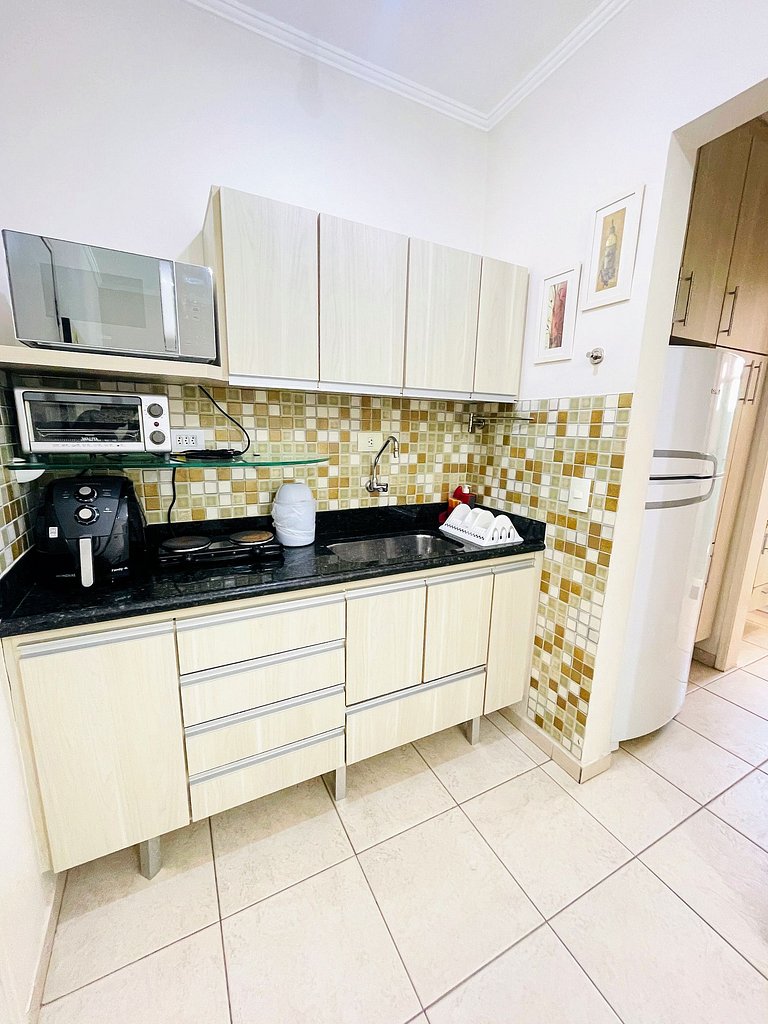 Aconchegante Studio Frente ao Mar – Praia do Tombo, Guarujá